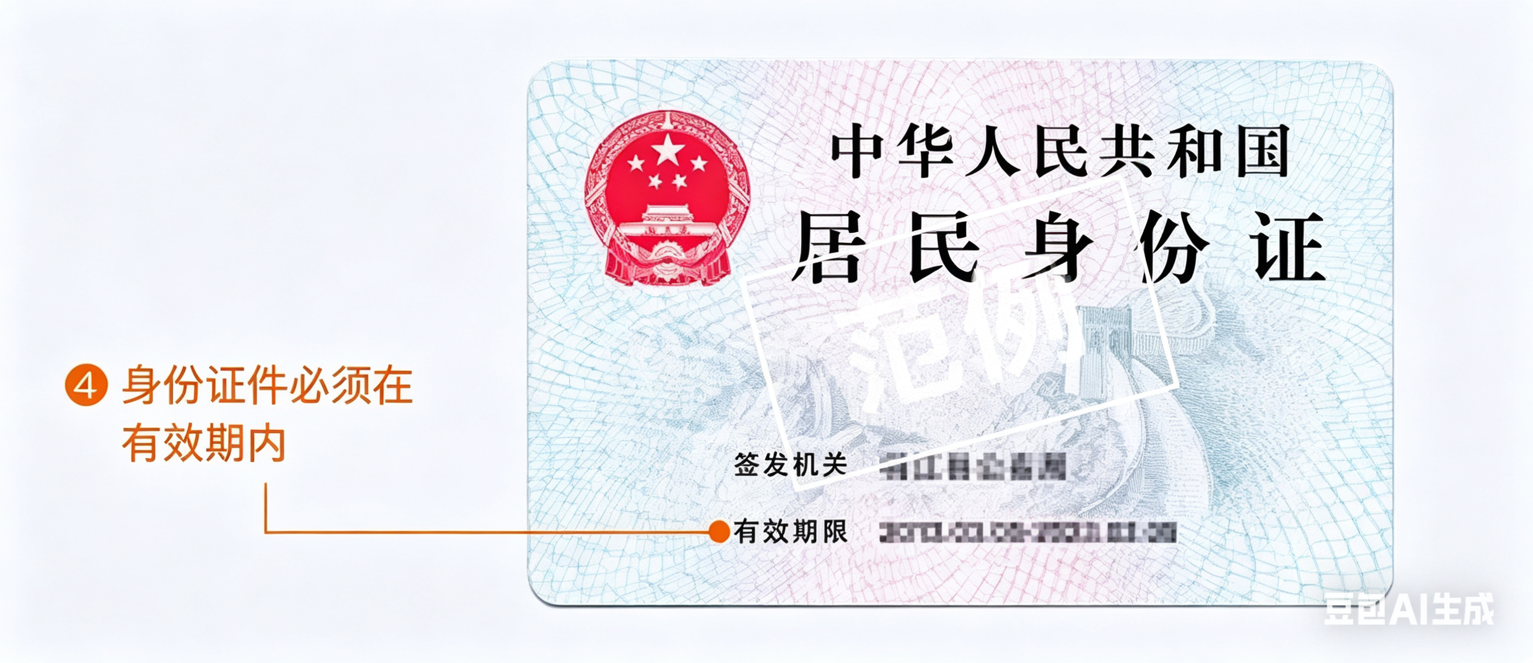 身份证反面示例
