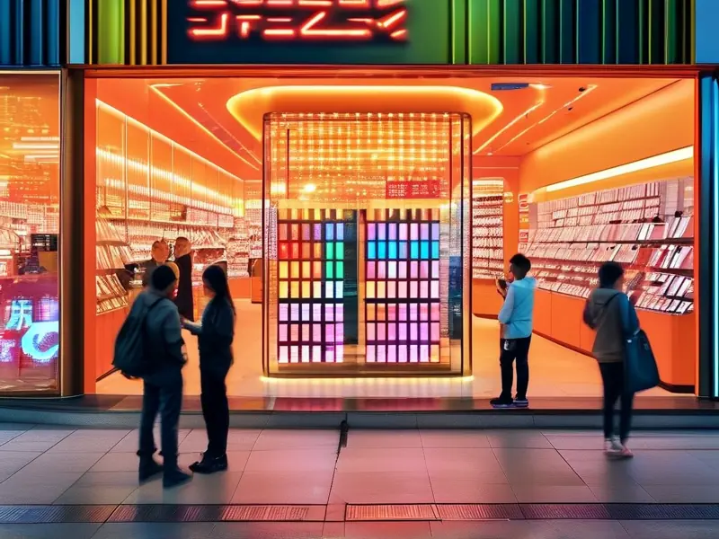 深圳繁华商圈手机卡专卖店实景,店员正在为顾客介绍外单手机卡产品