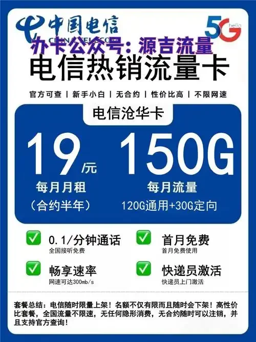 福建手机卡流量便宜套餐推荐及办理攻略