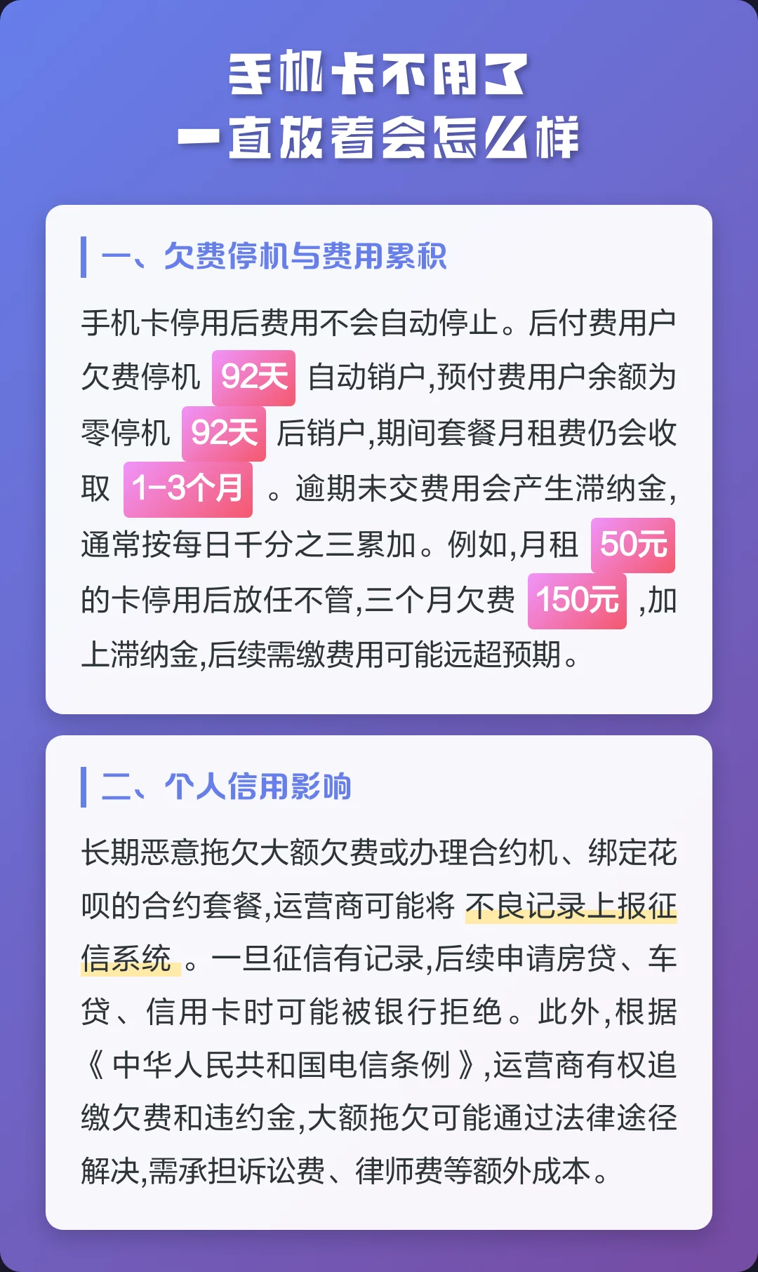 手机卡不用还是欠费了怎么办？详细解析两种情况的区别与处理方法